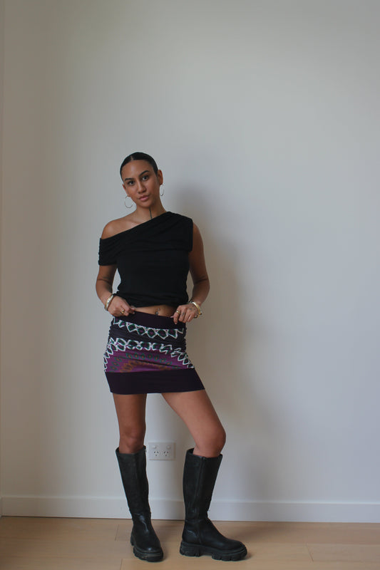 Boho Mini Skirt