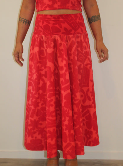 Vintage TAV Skirt - Red