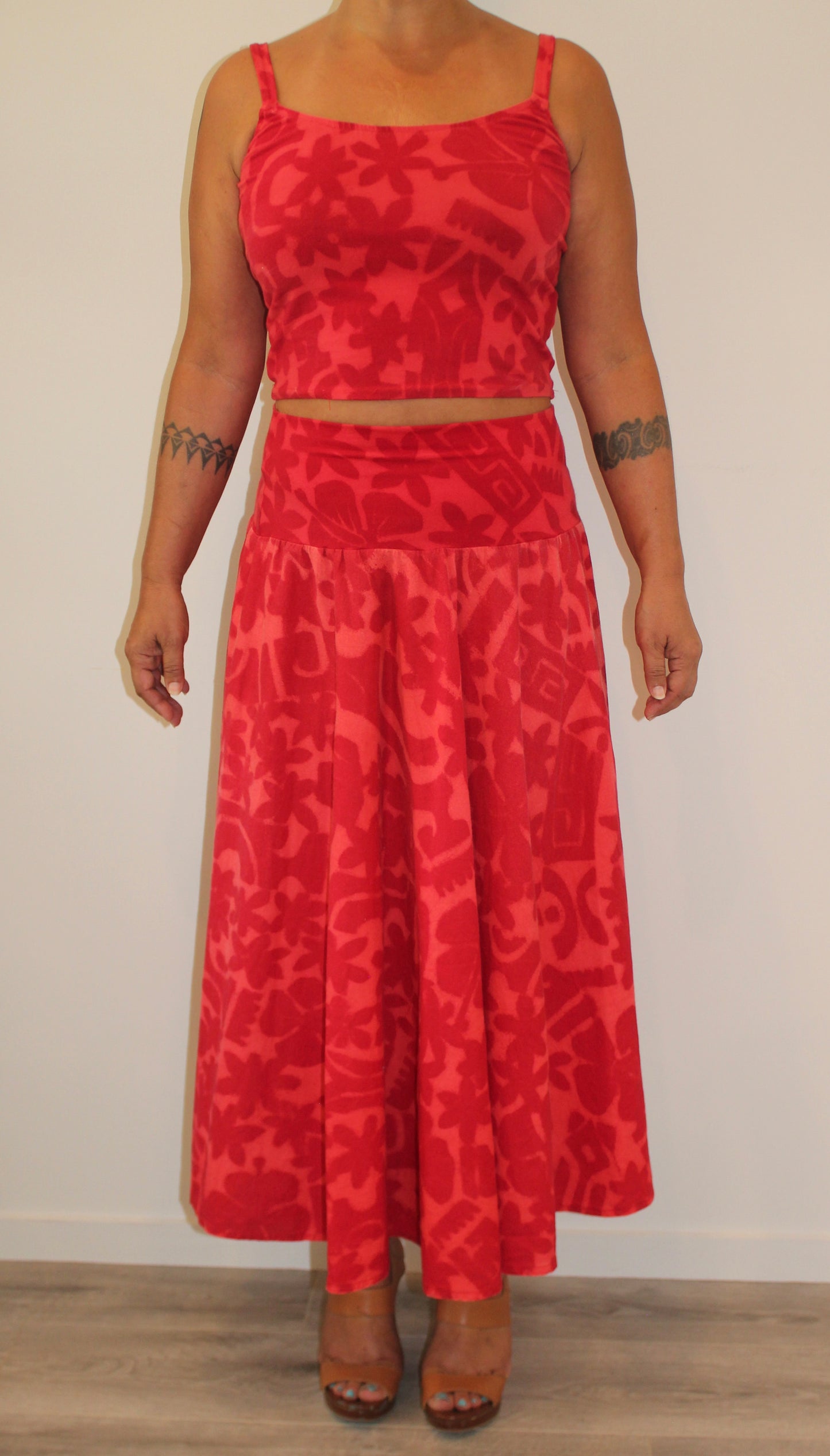 Vintage TAV Skirt - Red