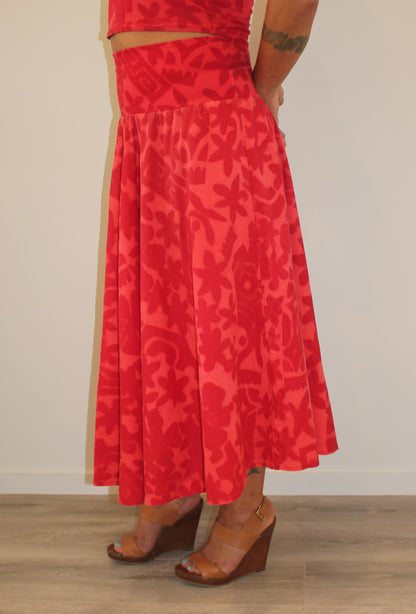 Vintage TAV Skirt - Red