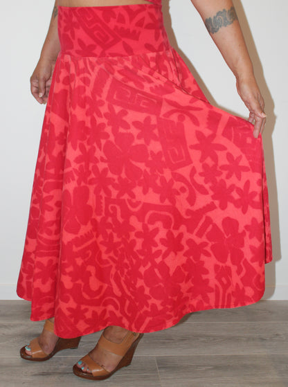 Vintage TAV Skirt - Red