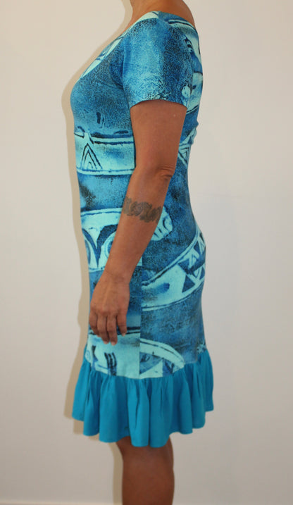 Mā'ohi Dress - Blue