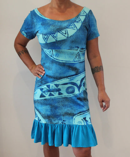 Mā'ohi Dress - Blue