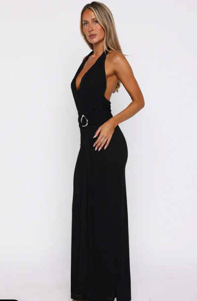Too hot for you halter maxi